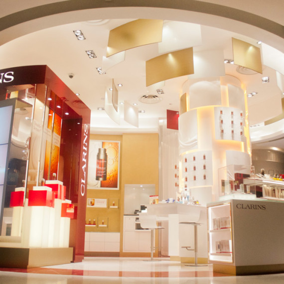 : : RETAIL FIT-OUT : : Clarins Tangs Orchard Singapore