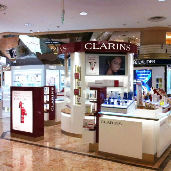 : : RETAIL FIT-OUT : : Clarins Isetan Scotts Singapore