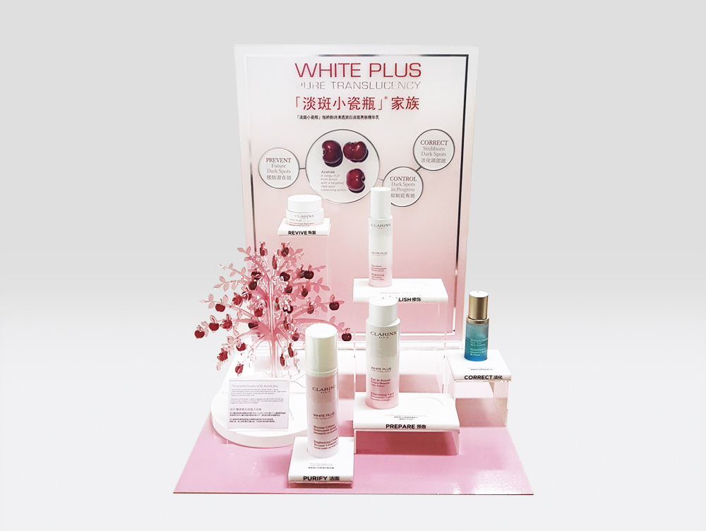 : : PoS SOLUTIONS : : Clarins White Plus Display