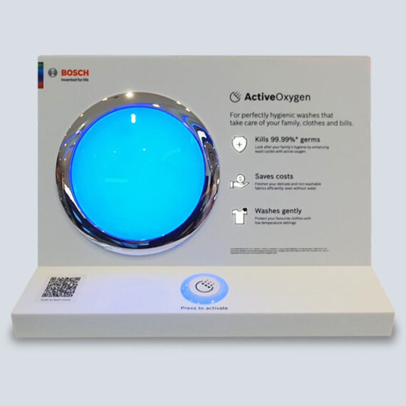 : : PoS SOLUTIONS : : Bosch Active Oxygen Washing Machine Interactive Display