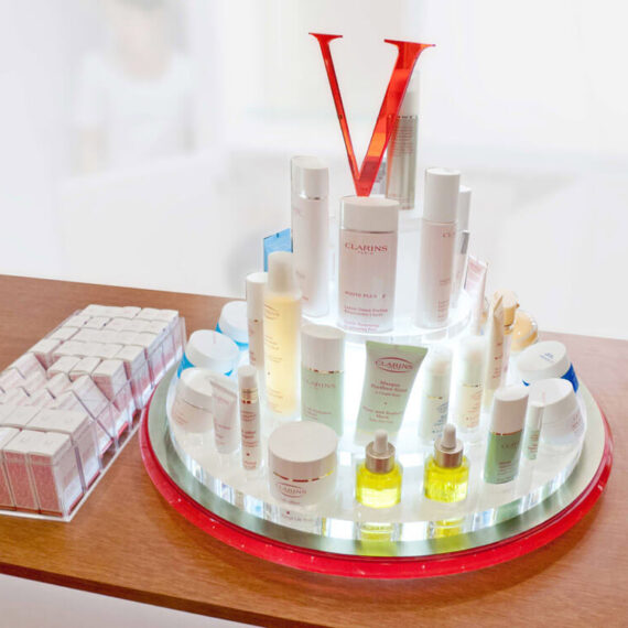 Merchandising & Shop Displays Clarins Lazy Susan