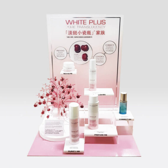 Merchandising & Shop Displays Clarins White Plus Display