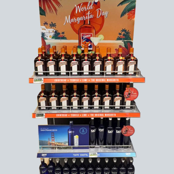 POSM / Display Sustaining & Refresh Solution Cointreau SKYY Gondola End