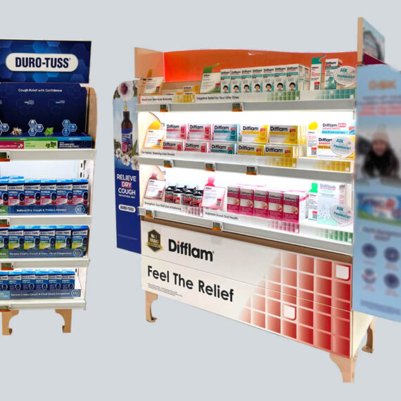 POSM / Display Sustaining & Refresh Solution Difflam DUROTUSS Gondola End