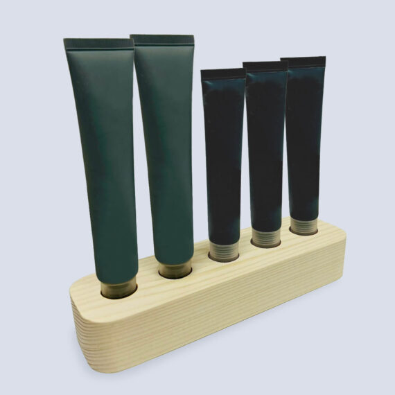 Sustainable Merchandising & Shop Displays Wooden Cosmetic Holder